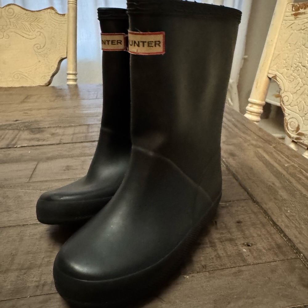 Hunter Classic Black Sole Boots
